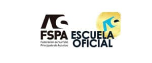 Logo FSPA escuela oficial colaboradora de Gijon Surf Hostel
